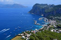 Blick auf Capri von Anacapri