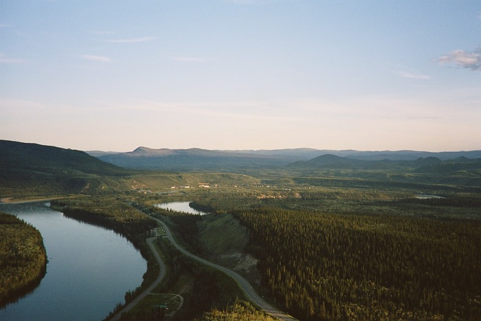 Blick auf Carmacks(yukon)