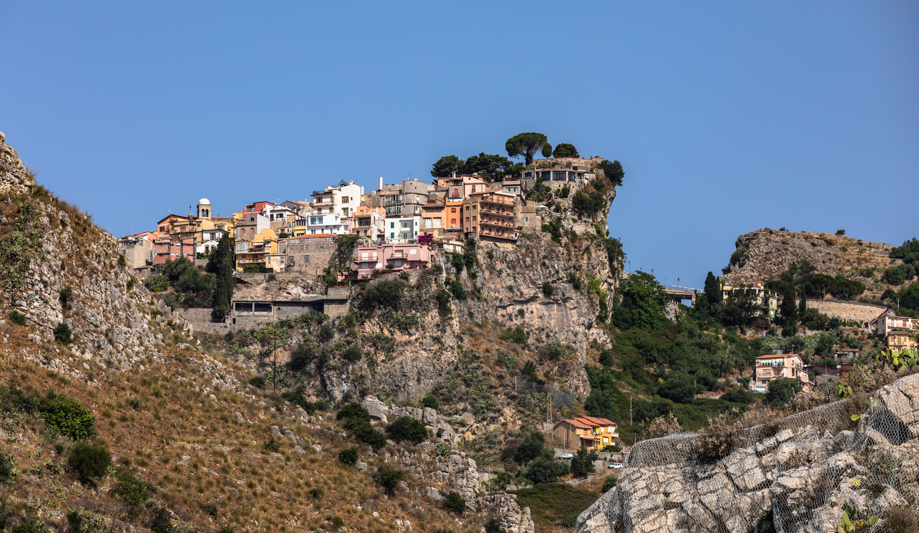 Blick auf Castelmola     