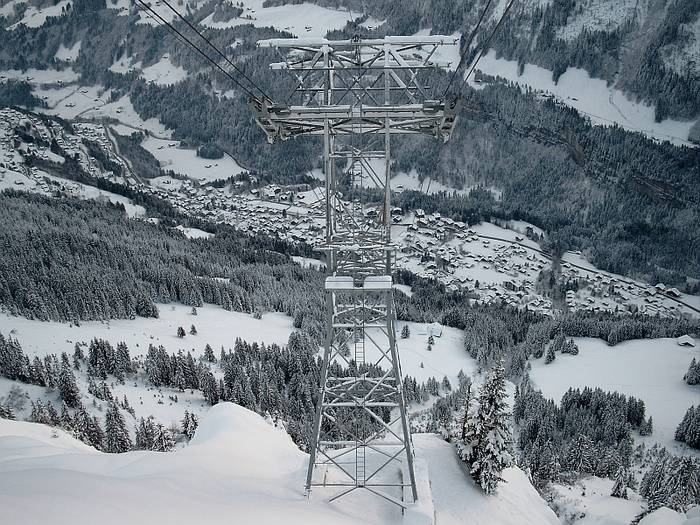 Blick auf Champery