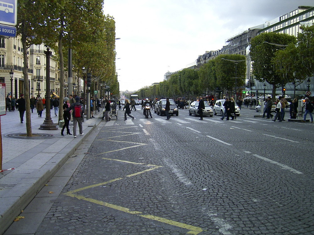 Blick auf Chanselise-Paris