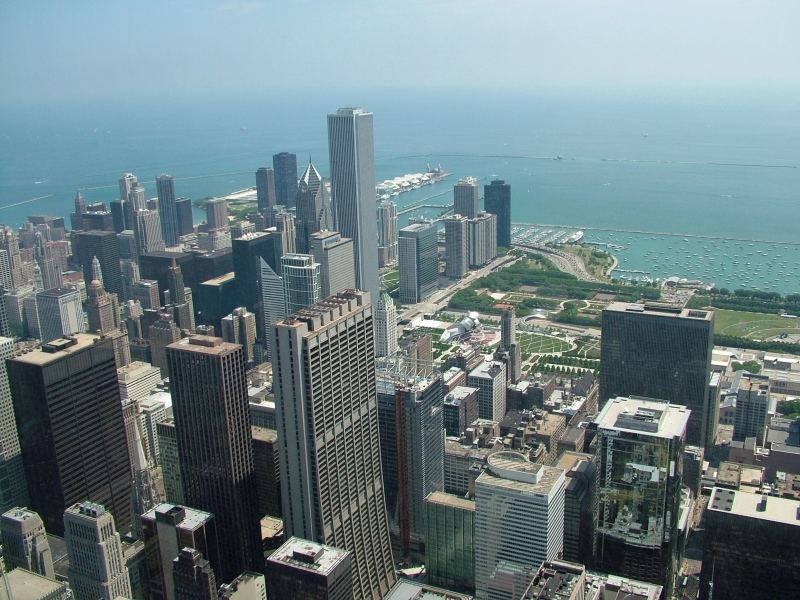 Blick auf Chicago