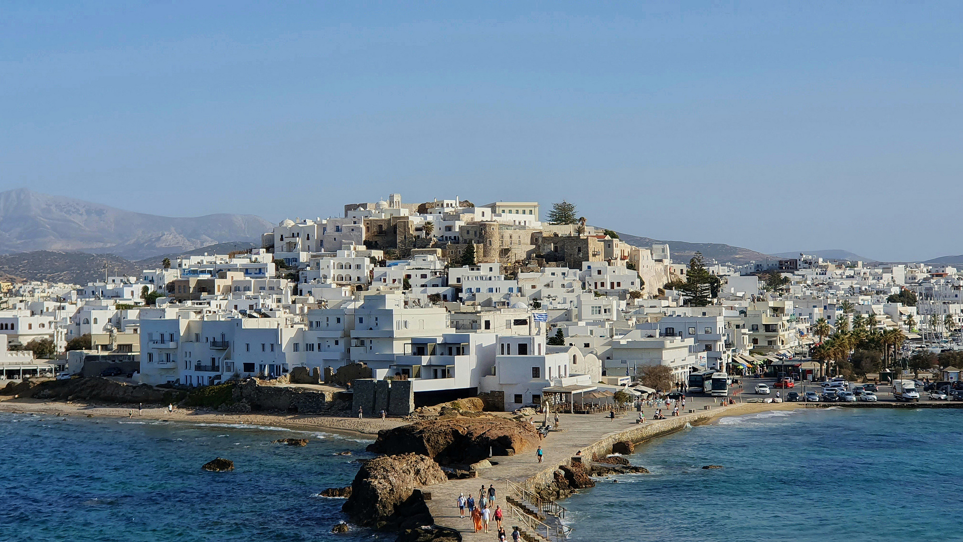 Blick auf Chora, Naxos