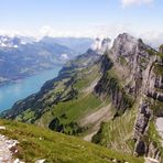 Blick auf Churfirsten und Walensee