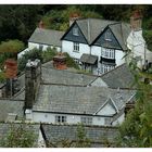 Blick auf Clovelly Häuser