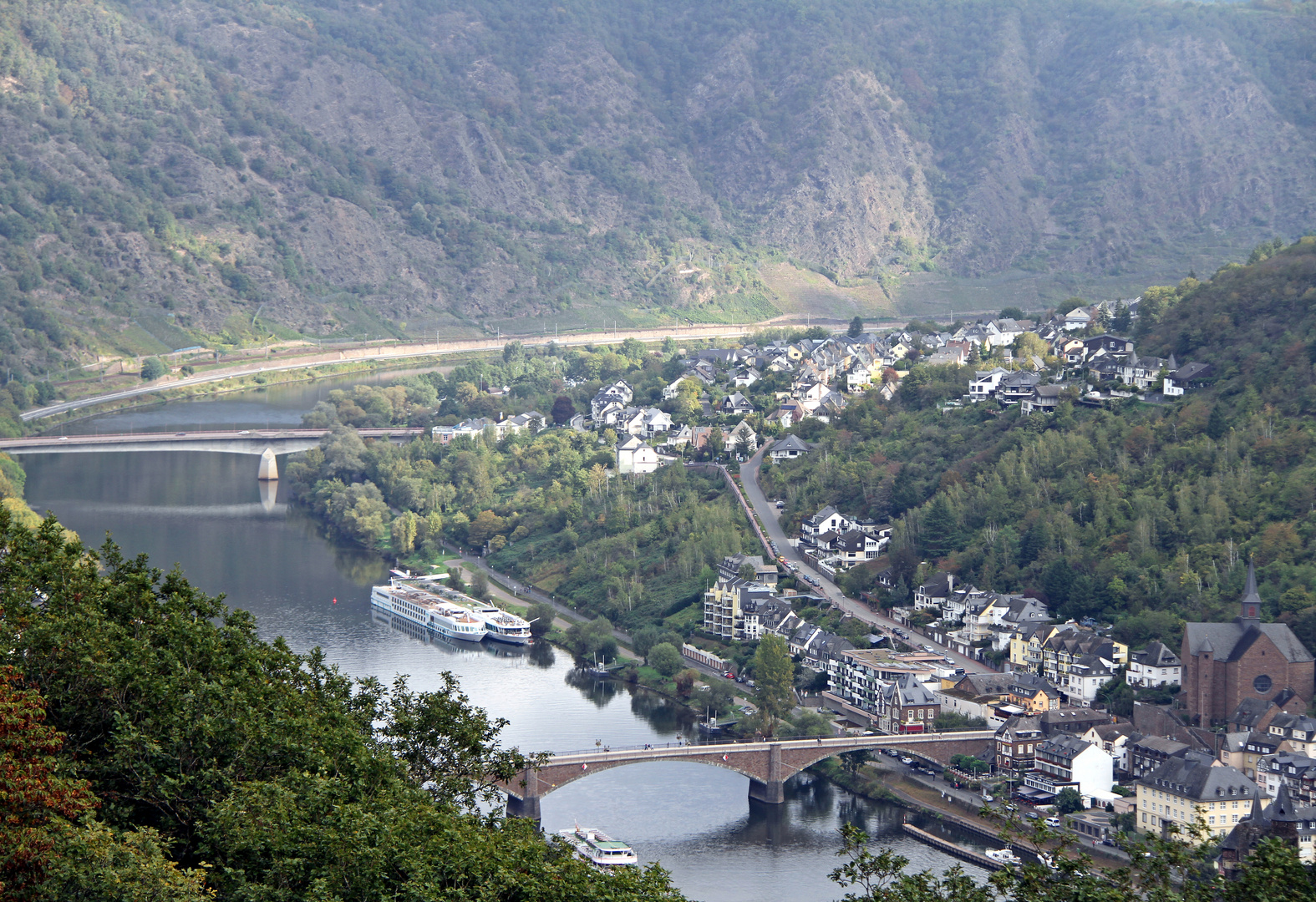 Blick auf Cochem an der Mosel