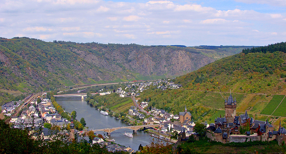 Blick auf Cochem/Mosel