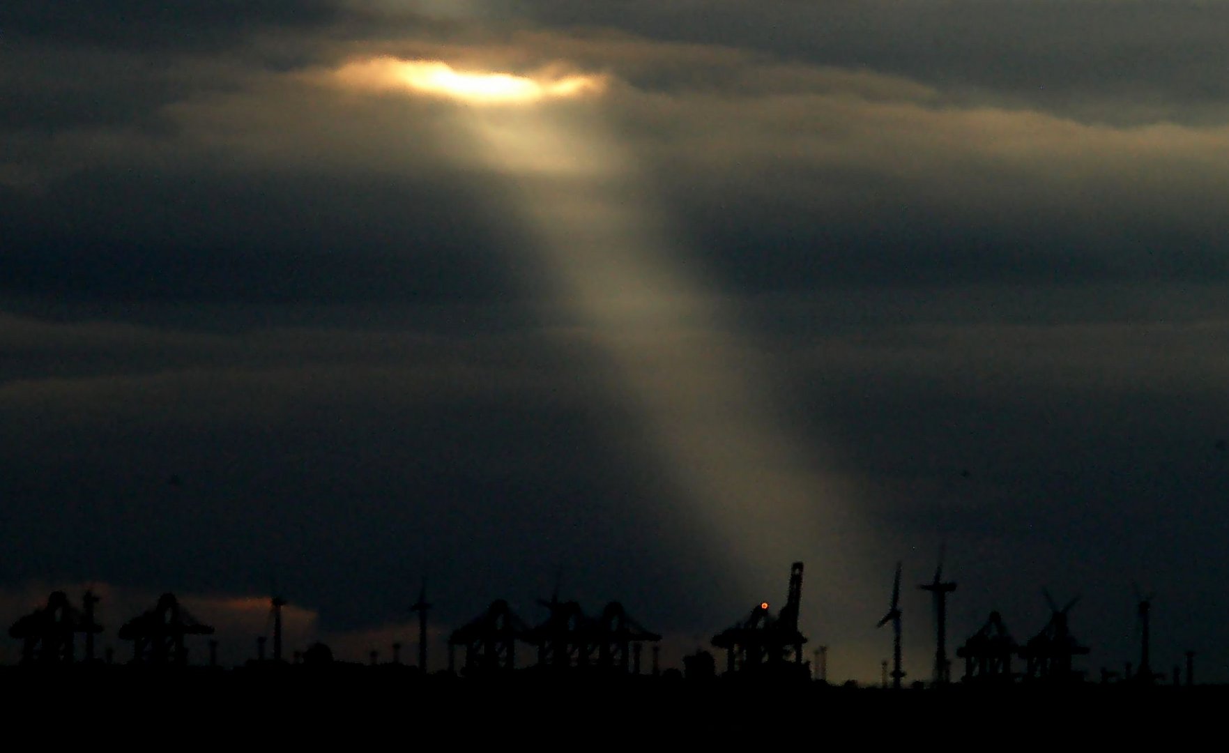 Blick auf Containerterminal Bremerhaven