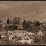 blick auf creuzburg mit gleichlautender burg