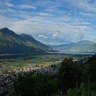 Blick auf Cugnasco , Tessin - Morgenstimmung