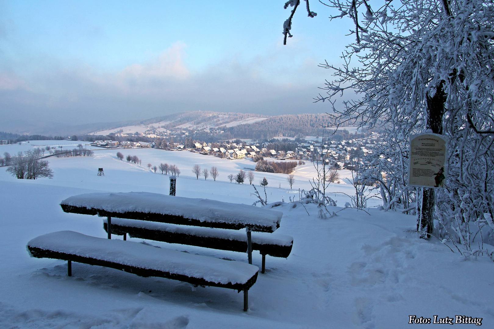 Blick auf Cursdorf und Oberweißbach