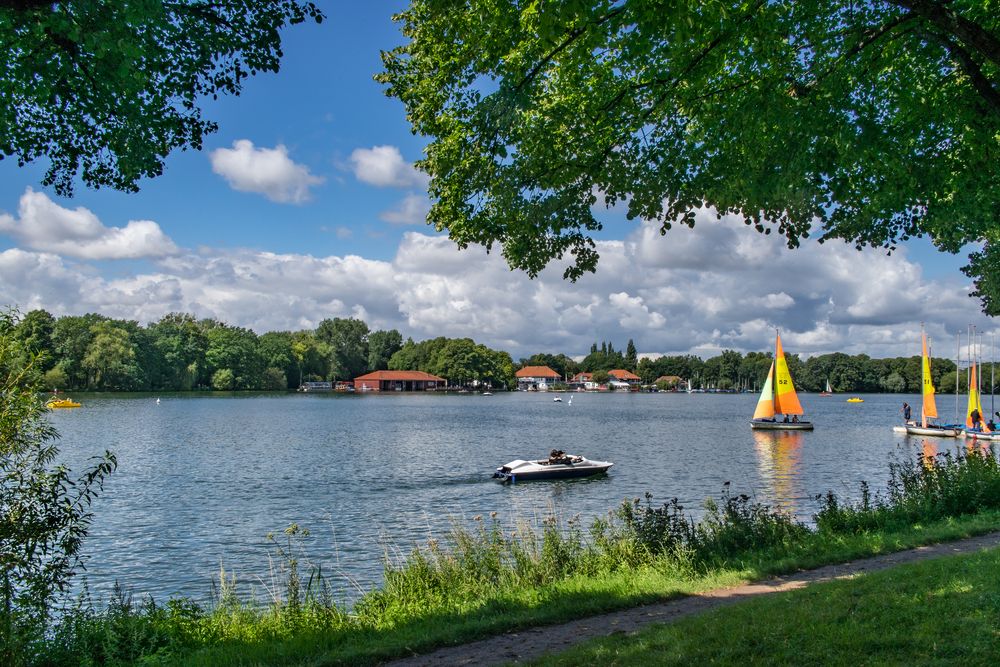 Blick auf das andere Ufer III Maschsee/Hannover Foto & Bild sommer