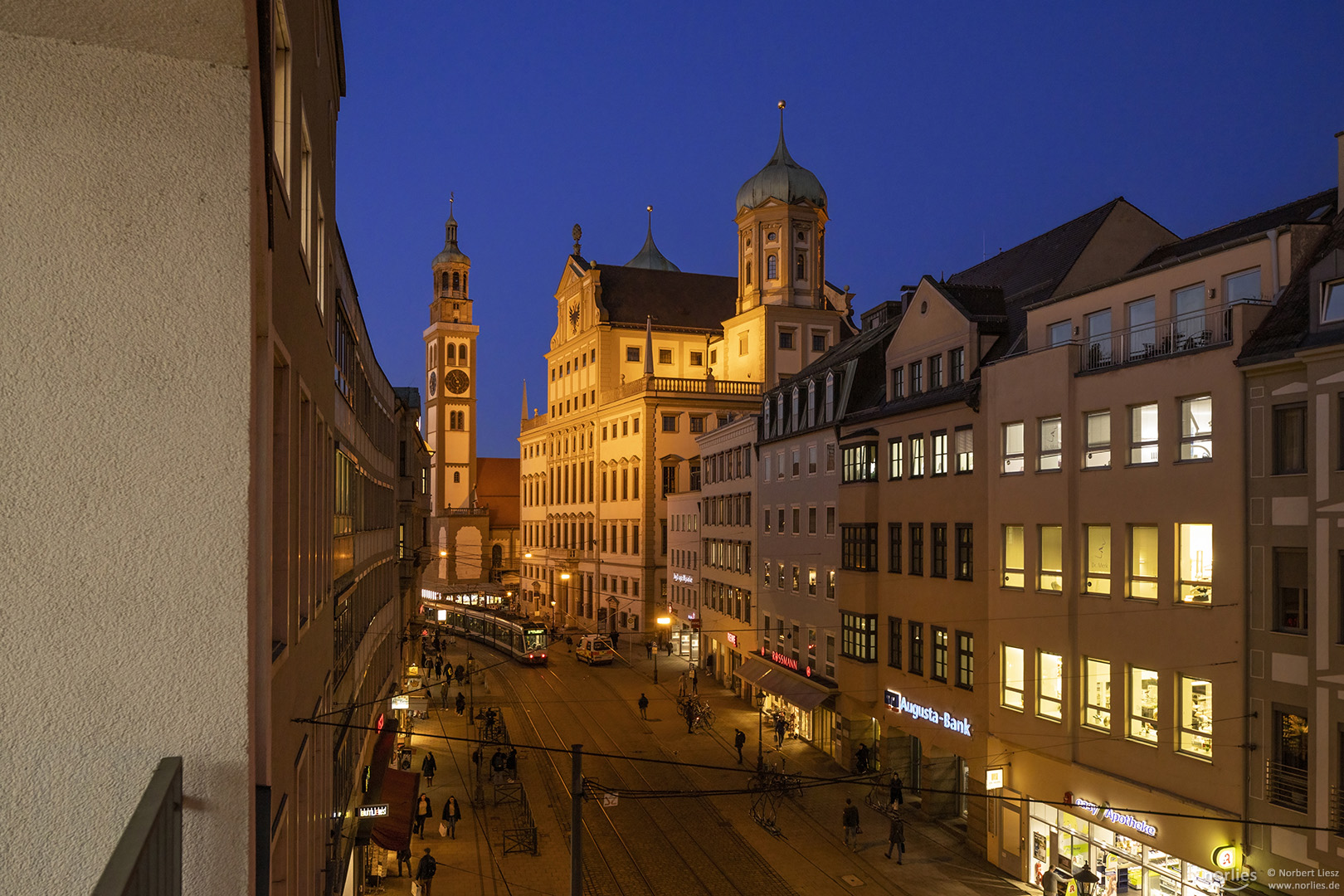 Blick auf das Augsburger Rathaus