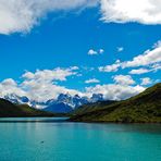 Blick auf das Bergmassiv 'Torres del Paine'