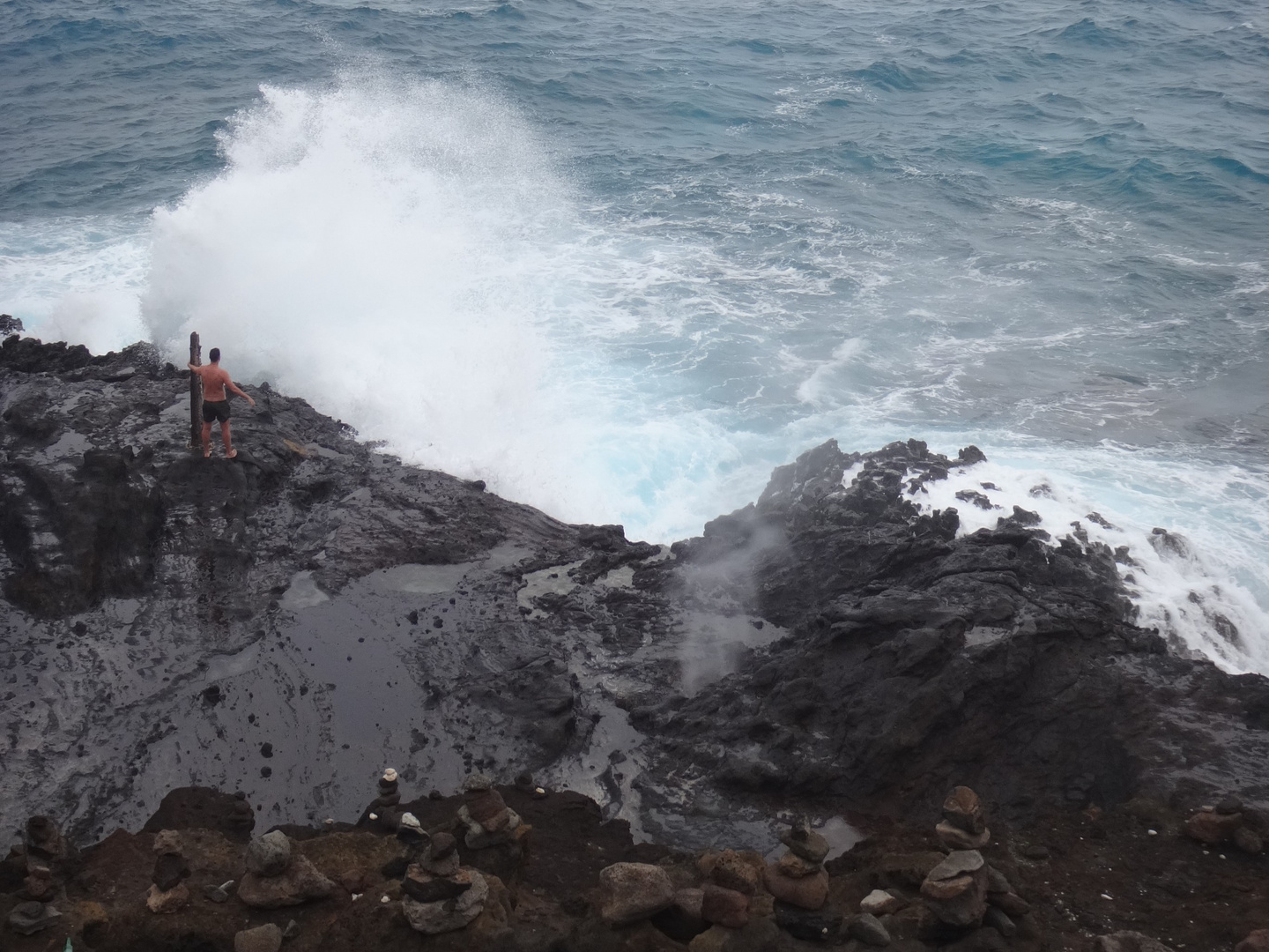 Blick auf das Blowhole