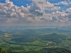 Blick auf das böhmische MIttelgebirge