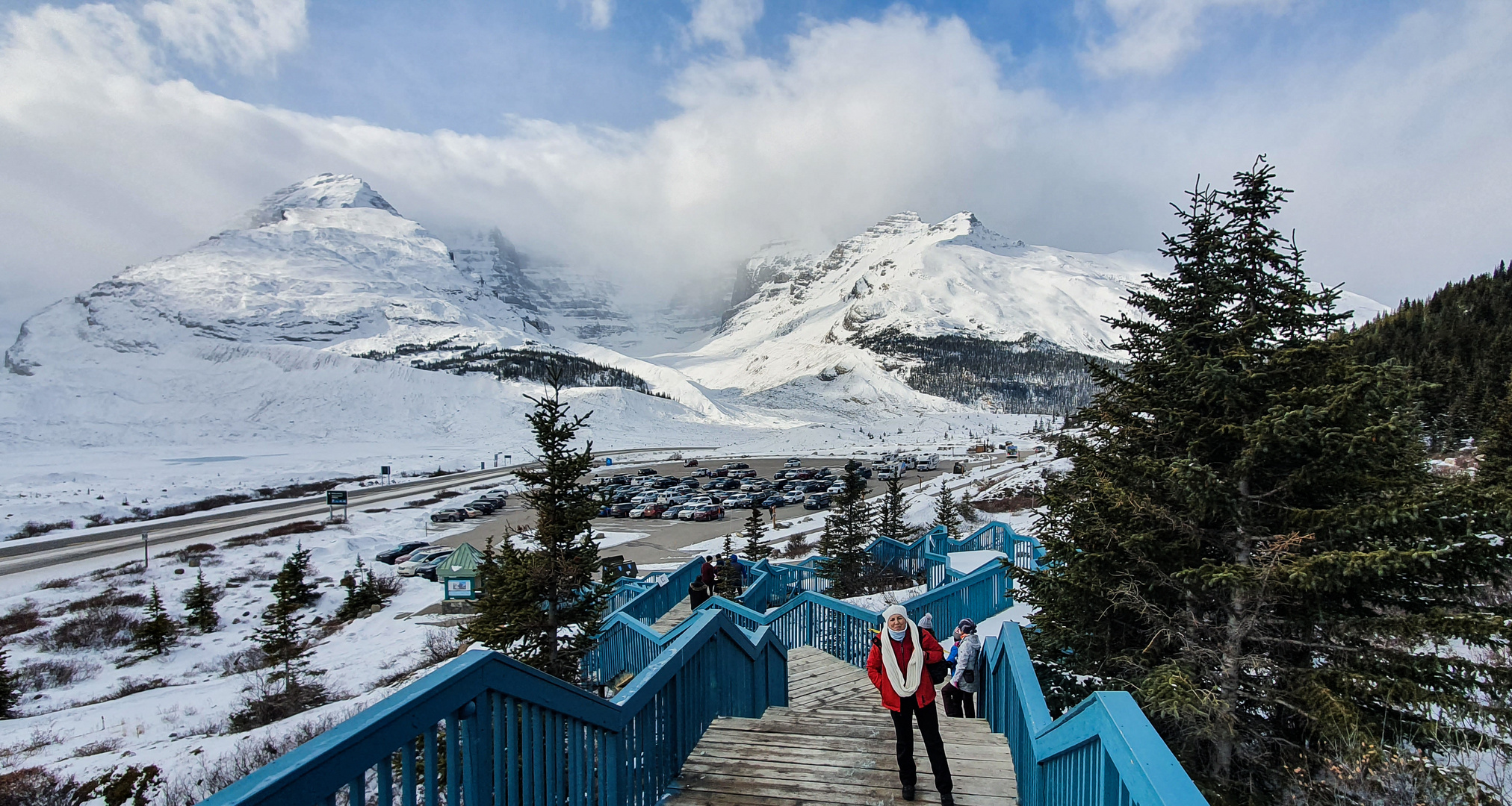 Blick auf das Columbia Icefield