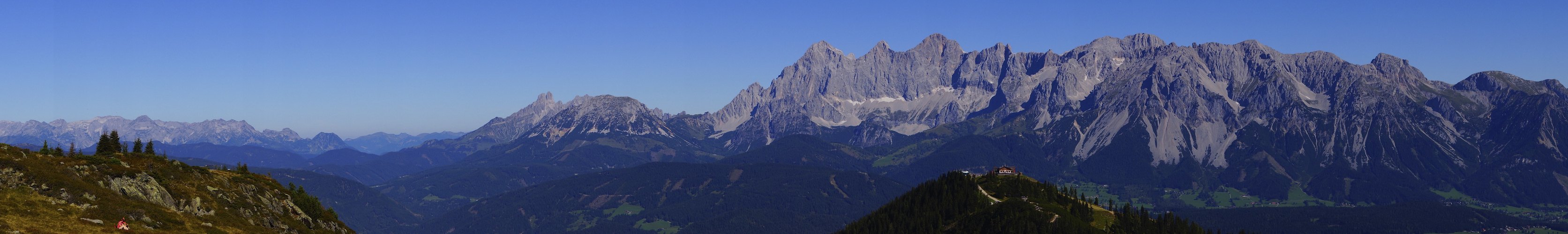 Blick auf das Dachsteinmassiv