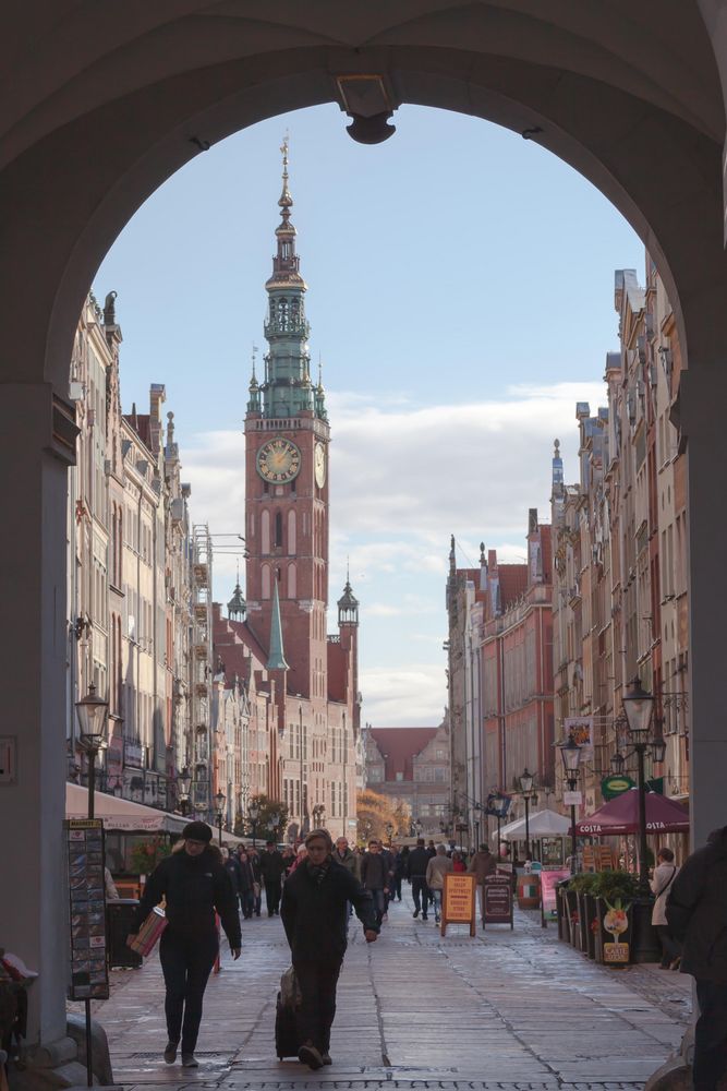 Blick auf das Danziger Rathaus