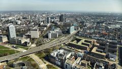 Blick auf das Düsseldorfer Stadtgebiet