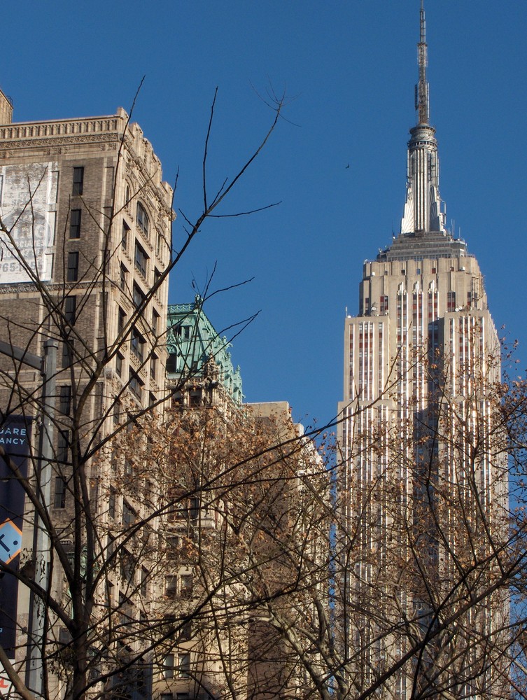 Blick auf das Empire State Building vom "Madison Square Park" aus gesehen