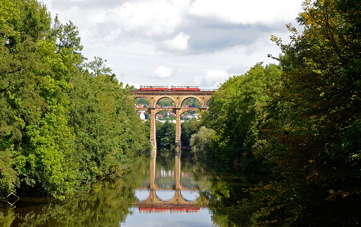 Blick auf das Enzviadukt