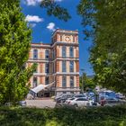 Blick auf das Fabrikschloss