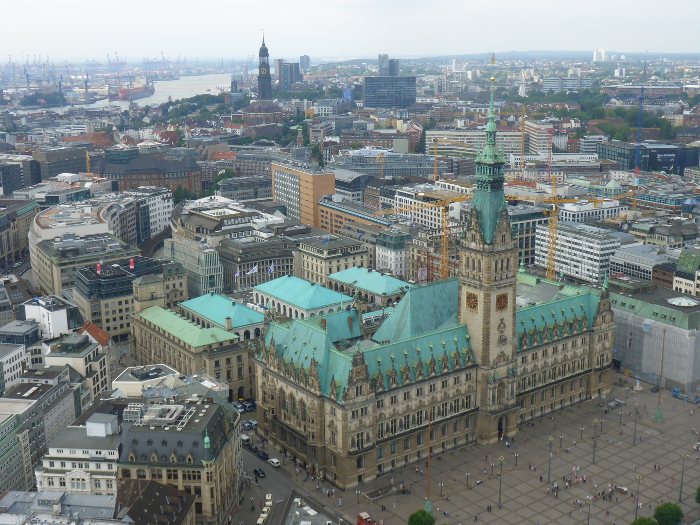 Blick auf das Hamburger Rathaus - Deutschland, Hamburg