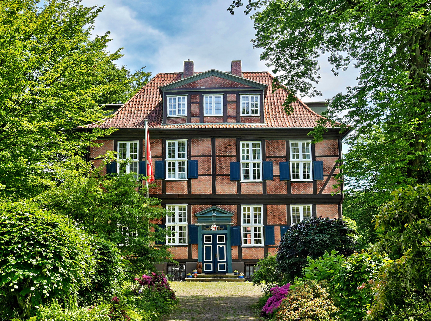 Blick auf das Herrenhaus