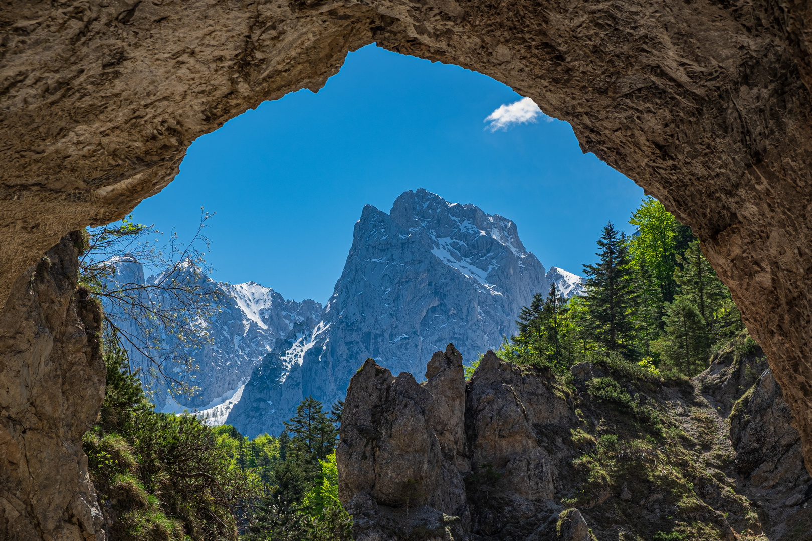 Blick auf das Kaiser Gebirge