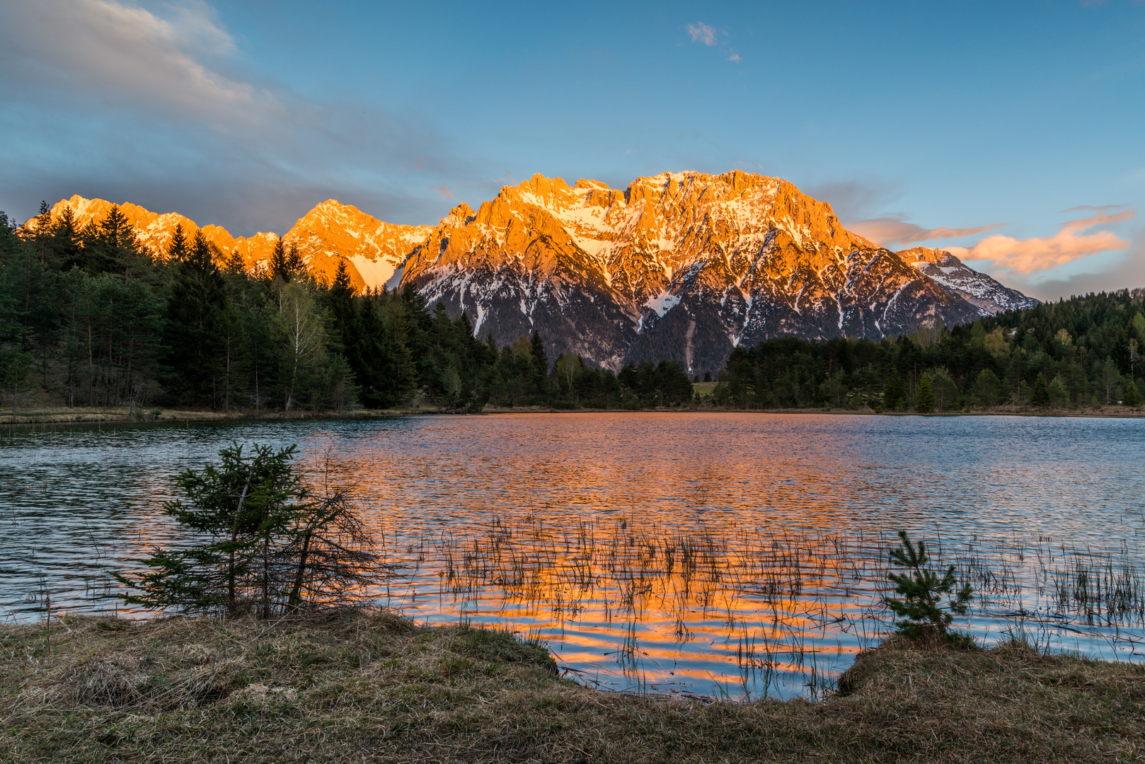 Blick auf das Karwendelgebirge