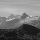 Blick auf das Kitzsteinhorn und Grossglockner