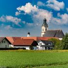 Blick auf das Kloster Reichertsberg