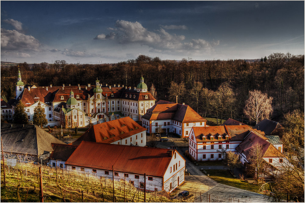 Blick auf das Kloster St. Marienthal in Ostritz