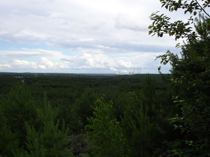 Blick auf das KW Boxberg