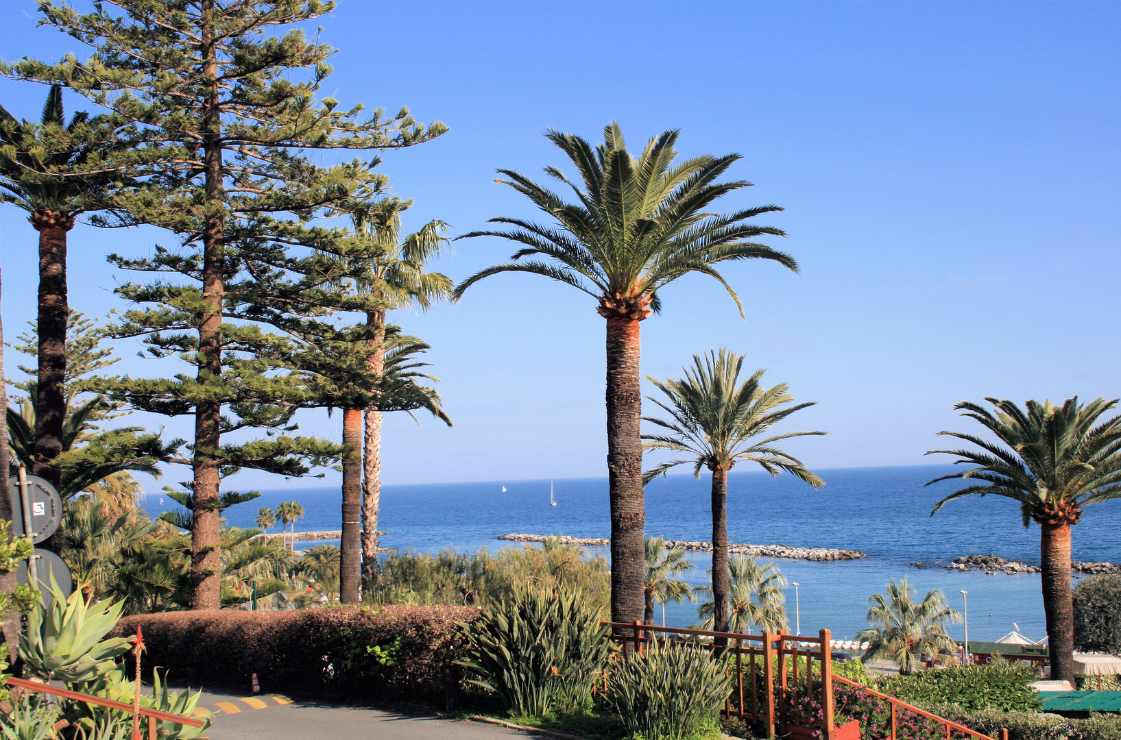 Blick auf das Ligurische Meer