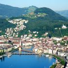 Blick auf das luzerner Seebecken ...