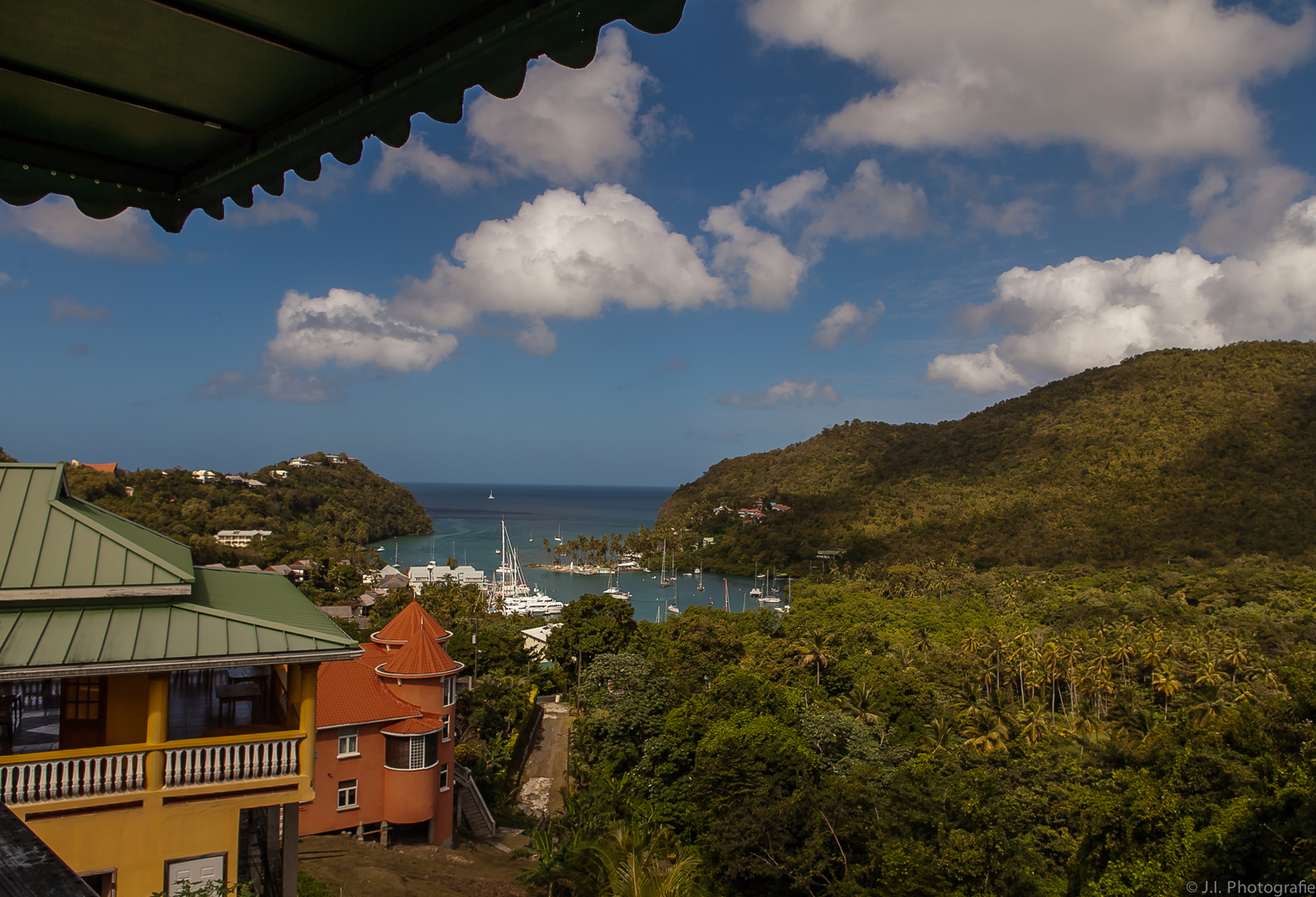 Blick auf das Marigot Bay..