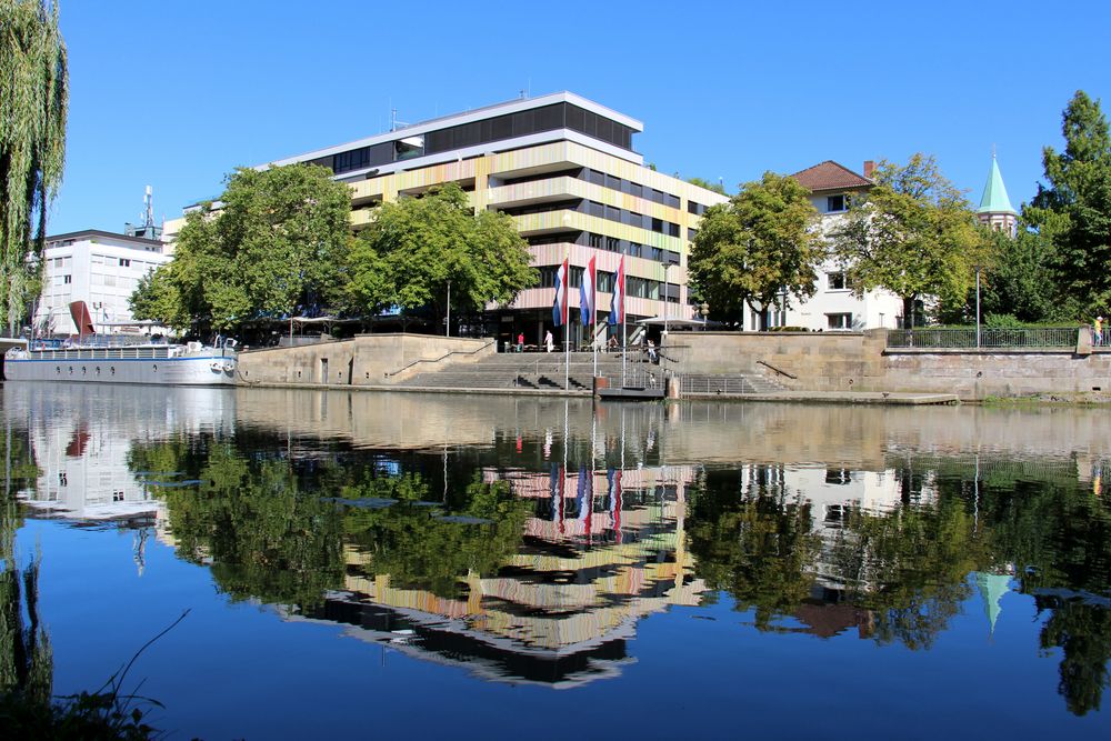 Blick auf das Marrahaus in HN