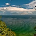 Blick auf das Meer von der Steilküste Møn's Klint