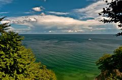 Blick auf das Meer von der Steilküste Møn's Klint