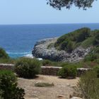 Blick auf das Mittelmeer in Porto Cristo, Mallorca