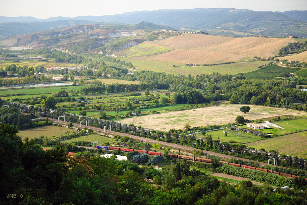 Blick auf das Paglia Tal