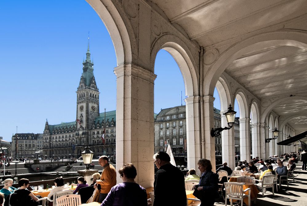 Blick auf das Rathaus