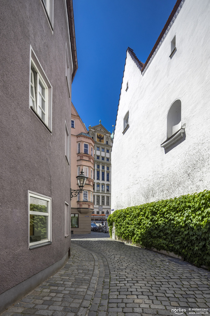 Blick auf das Rathaus Augsburg