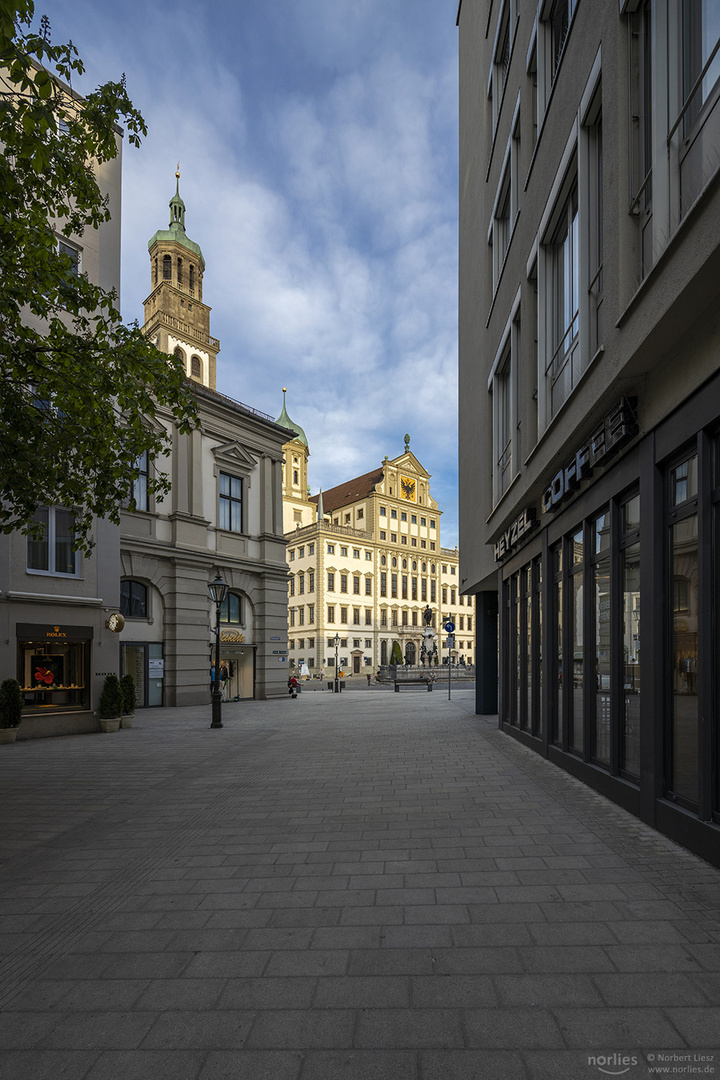 Blick auf das Rathaus