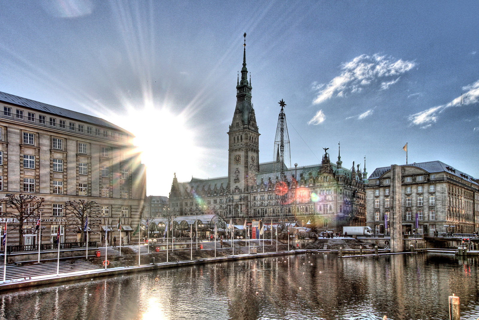 Blick auf das Rathaus