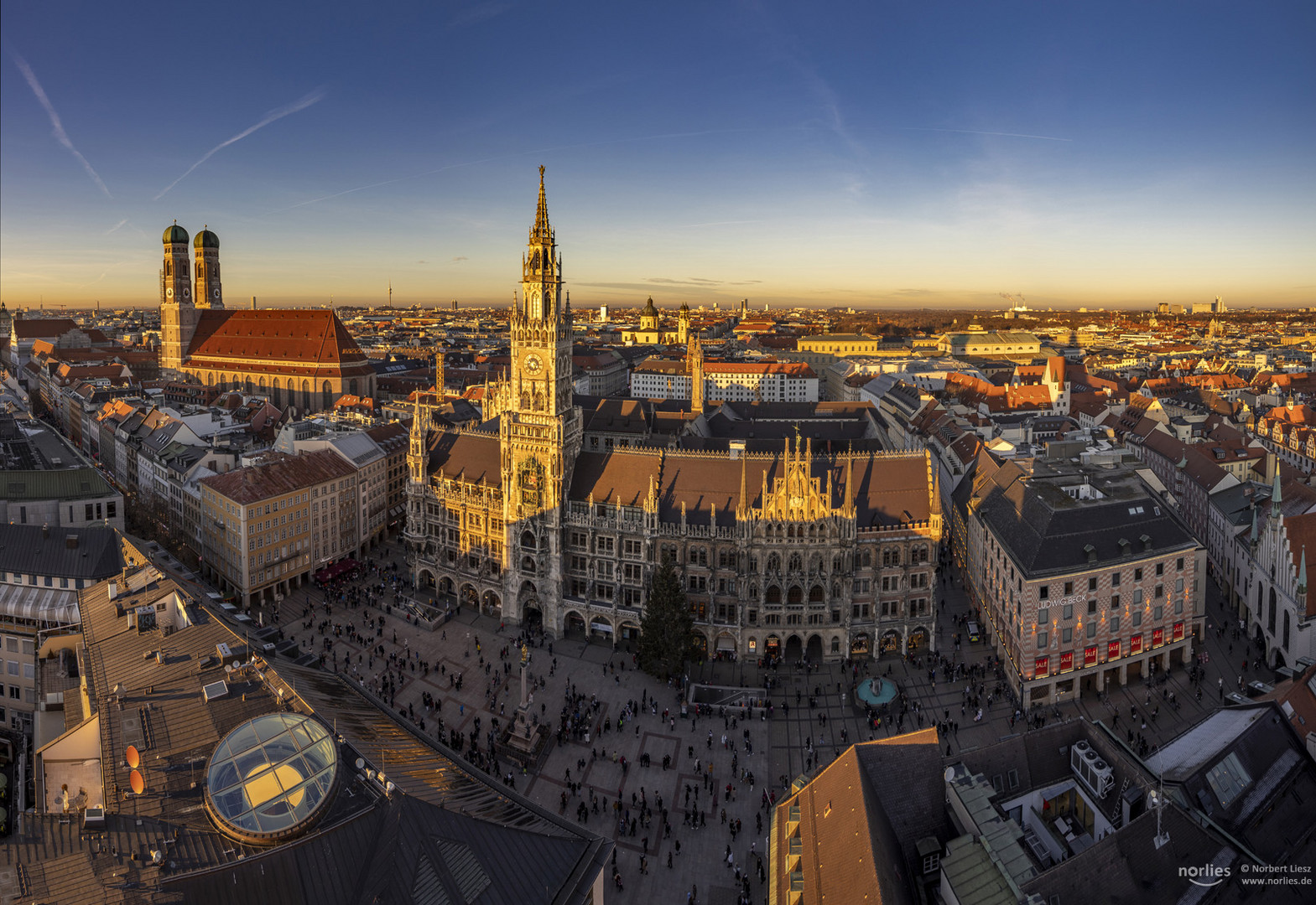 Blick auf das Rathaus München