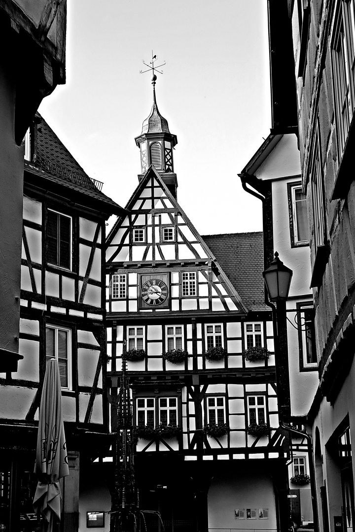 Blick auf das Rathaus Urach