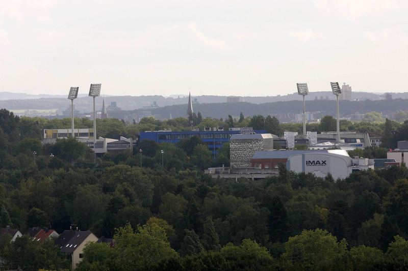 Blick auf das Rewirpower-Stadion vom Tippelsberg